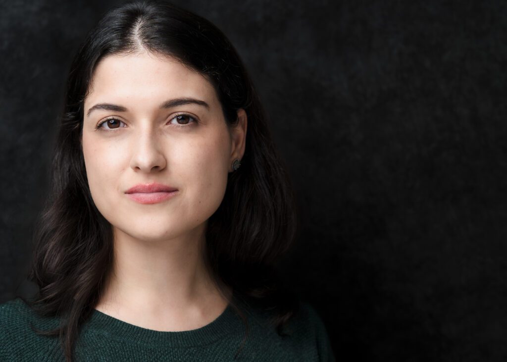 headshot of a businesswoman, chest-up
