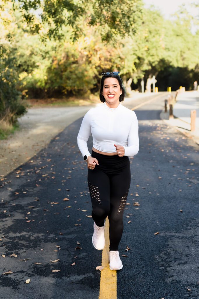 brand photo of a fitness professional running